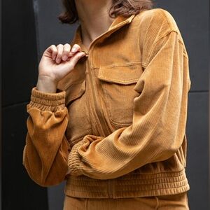 🤩NWOT RAE MODE CORDUROY MOCK NECK JACKET